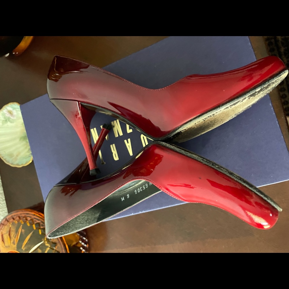 Stuart Weitzman Red Ombr Heels - image 5